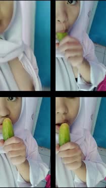 Adek esempe suka mainin timun