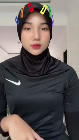 Hijab sport hitam.mp4