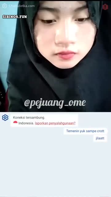OmeTv Abg Hijab Hitam Godain Pascol.mp4
