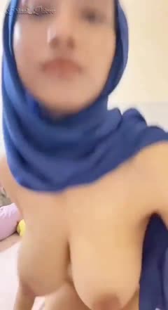 hijab biru rare mulus.mp4