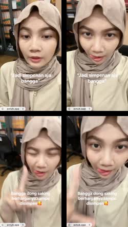 Tiktokers hijab coklat cekin
